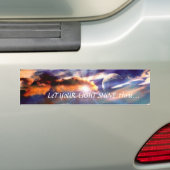 Laat uw licht schijnen door Bumpersticker (Op auto)