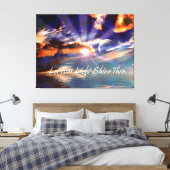 Laat uw licht schijnen door kunstschilderwerk canvas afdruk (Insitu (Slaapkamer))