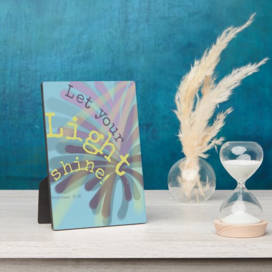 Laat uw licht schijnen fotoplaat (Zijkant)