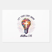 Laat uw licht schijnen inpakpapier vel (Voorkant 2)