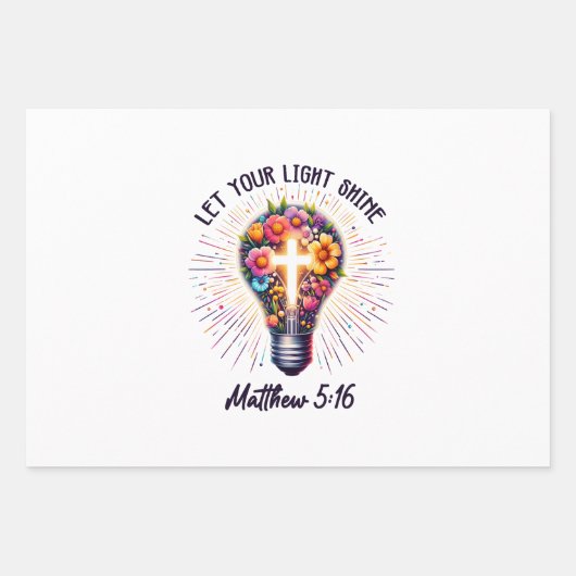 Laat uw licht schijnen inpakpapier vel (Voorkant 2)