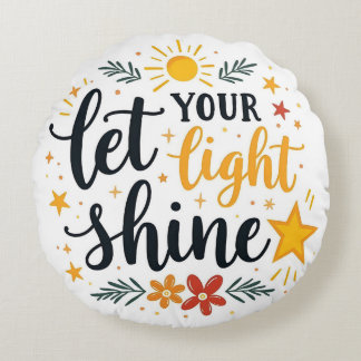 Laat uw licht schijnen - Inspirerend Bijbelvers Rond Kussen