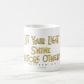Laat uw licht schijnen koffiemok (Center)