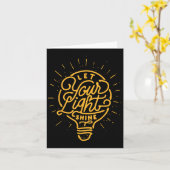 Laat uw licht schijnen - Light Bulb Idea Graphics Kaart (Gele Bloem)