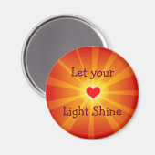 "Laat uw licht schijnen" magneet (Voorkant / Achterkant)