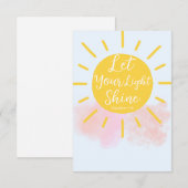 Laat uw licht schijnen - Matteüs 5:16 Bijbel Verse Bedankkaart (Voorkant / Achterkant)