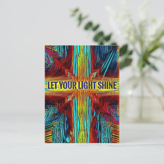 "Laat uw licht schijnen" Moderne diversiteit Briefkaart (Staand voorkant)