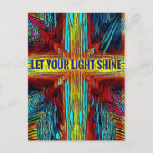 "Laat uw licht schijnen" Moderne diversiteit Briefkaart (Voorkant)