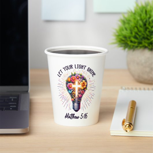 Laat uw licht schijnen papieren bekers (Insitu)