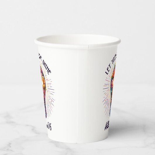 Laat uw licht schijnen papieren bekers (Rechts)