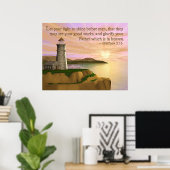 Laat uw licht schijnen poster (Thuiskantoor)