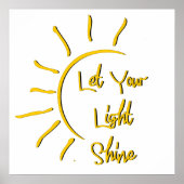 Laat uw licht schijnen poster (Voorkant)