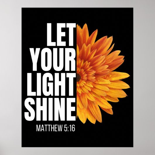 LAAT UW LICHT SCHIJNEN  POSTER (Voorkant)