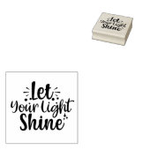 Laat uw licht schijnen rubberstempel (Gestempeld)
