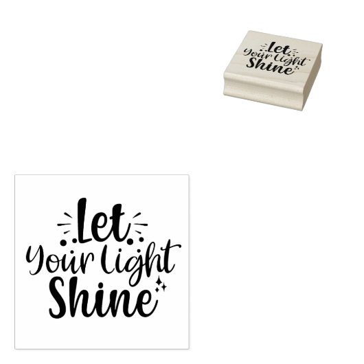 Laat uw licht schijnen rubberstempel (Gestempeld)