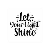 Laat uw licht schijnen rubberstempel (Afrduk)