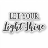 Laat uw licht schijnen sticker (Voorkant)