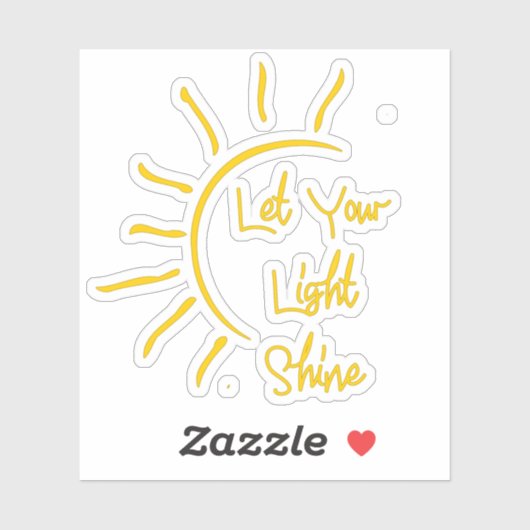 Laat uw licht schijnen sticker (Vel)