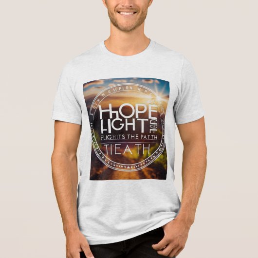 Laat uw licht schijnen Tri-Blend shirt (Voorkant)