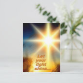 Laat uw licht schitterend zonlicht ontwerpen briefkaart (Staand voorkant)