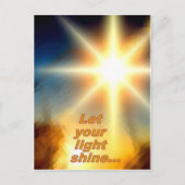 Laat uw licht schitterend zonlicht ontwerpen briefkaart (Voorkant)