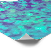 Laat uw lichte prijsopgave schijnen - Aqua Paars S Poster (Hoek)