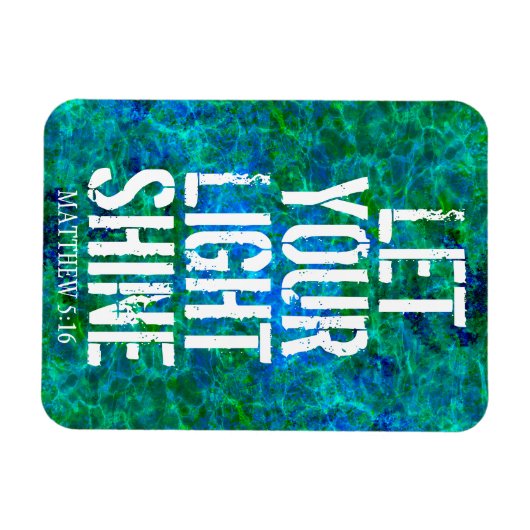 LAAT UW LICHTSCHIJN POSTER LATEN ZIEN MAGNEET (Horizontaal)