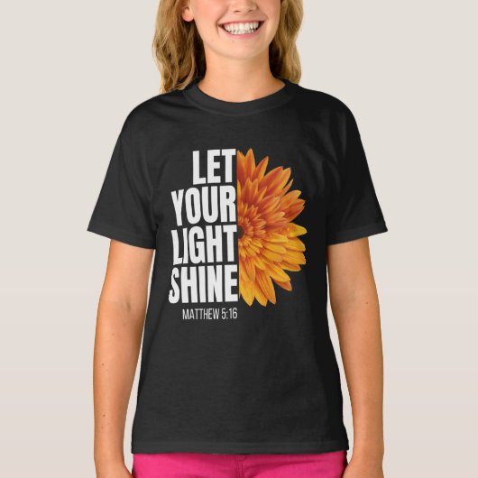 LAAT UW LICHTSHINE T-Shirt LATEN (Voorkant)