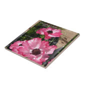 Laat uw Liefde bloeiend de florale Keramische Tile Tegeltje (Zijkant)