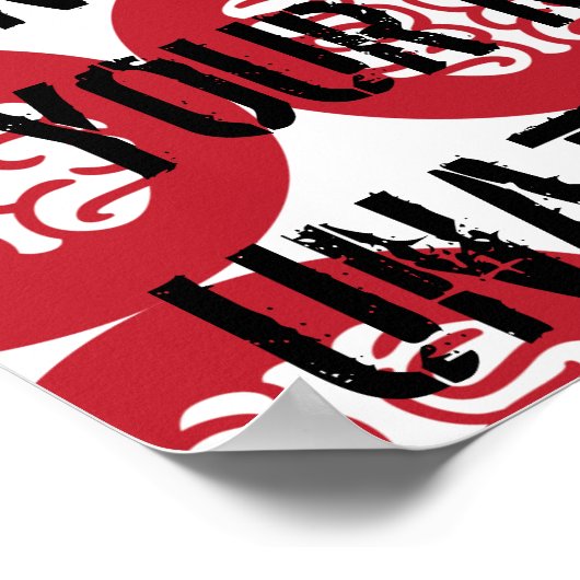 LAAT UW MIJN NIET ONBEVOEGD. POSTER (Hoek)