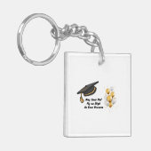 Laat uw Pet vliegen voor een afstuderen Sleutelhanger (Voorkant Links)