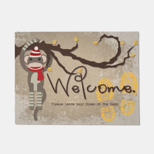 Laat uw schoenen bij de contactsleutel van de deur deurmat (Voorkant)