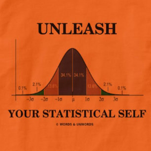 Laat uw statistische zelfbediening los (Humor van  T-shirt