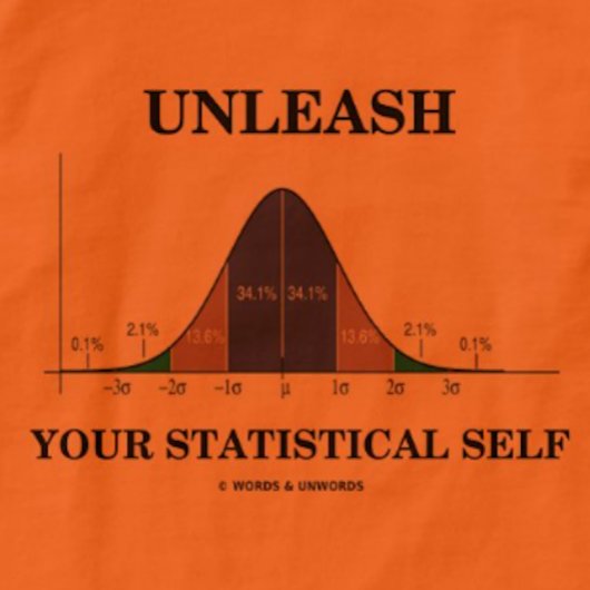 Laat uw statistische zelfbediening los (Humor van  T-shirt