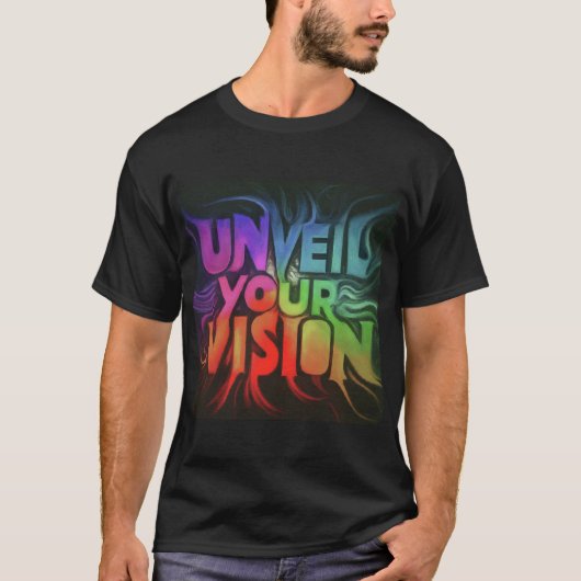 Laat uw visieontwerp zien mannen t-shirt (Voorkant)