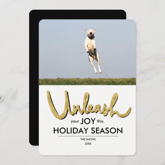 Laat Uw Vreugde | de Grappige los Kerstkaart van (Voorkant / Achterkant)