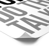 Laat uw werk het spreken doen poster (Hoek)