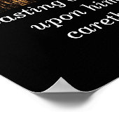 Laat uw zorgen over aan Hem -Schrift Kunstprint Poster (Hoek)