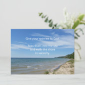 Laat uw zorgen over, tweede ontwerp: kopende kaart (Staand voorkant)