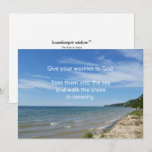 Laat uw zorgen over, tweede ontwerp: kopende kaart (Voorkant / Achterkant)