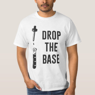Laat vallen de basis voor de bassenchemie t-shirt