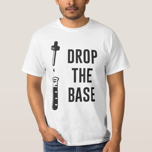 Laat vallen de basis voor de bassenchemie t-shirt (Voorkant)