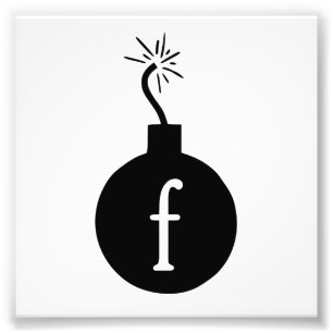 Laat vallen de F Bomb Foto Afdruk