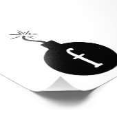 Laat vallen de F Bomb Foto Afdruk (Hoek)