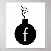 Laat vallen de F Bomb Poster (Voorkant)