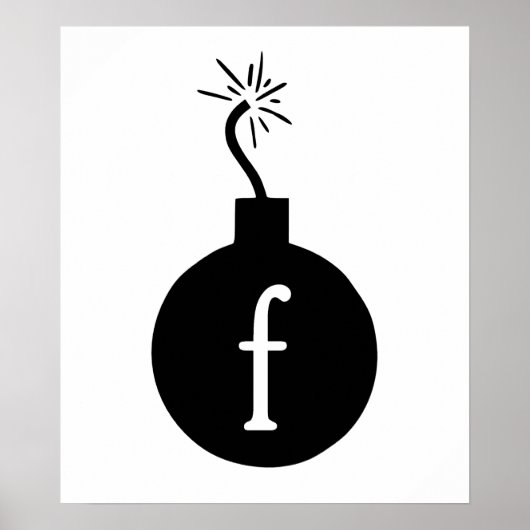 Laat vallen de F Bomb Poster (Voorkant)