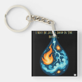 Laat vallen in de emmer sleutelhanger