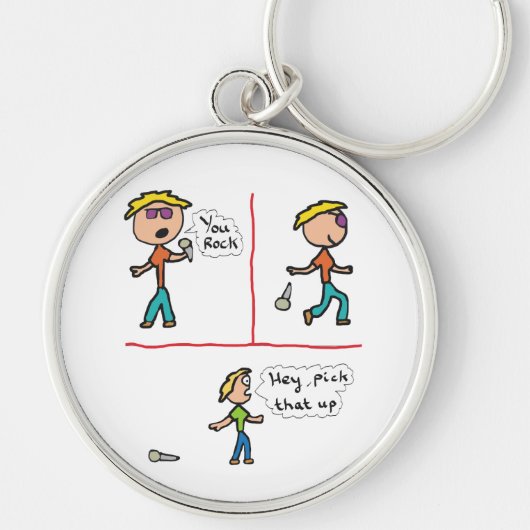 Laat vallen Mic Sleutelhanger (Voorkant)