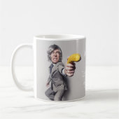 Laat vallen of de donut krijgt het koffiemok (Links)