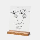 Laat van de Sparkle Black en van de Witte Handteke Acryl Bord (Hoek)